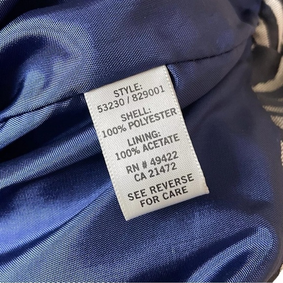 Vtg Cache Zebra Animal Print Strapless Bubble Mini Dress Dark Navy Blue Size 4 - Picture 7 of 8